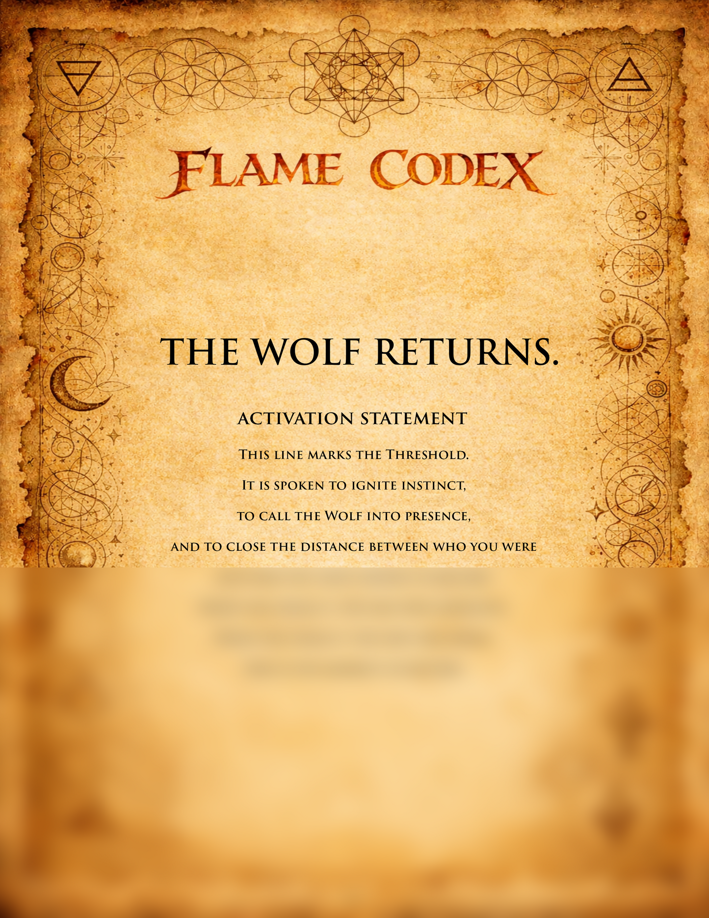 Flame Scroll V - The Return of The Inner Wolf