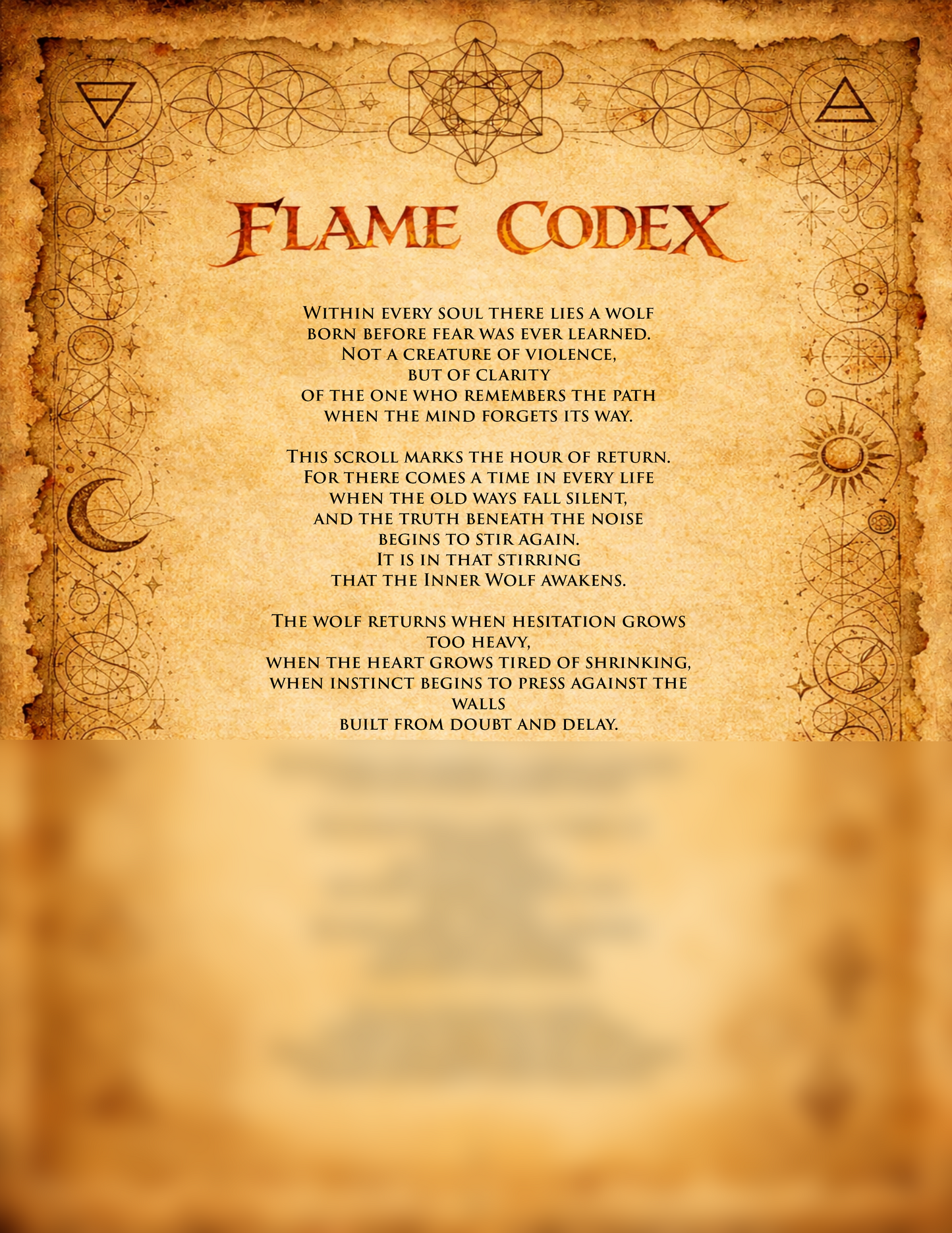 Flame Scroll V - The Return of The Inner Wolf