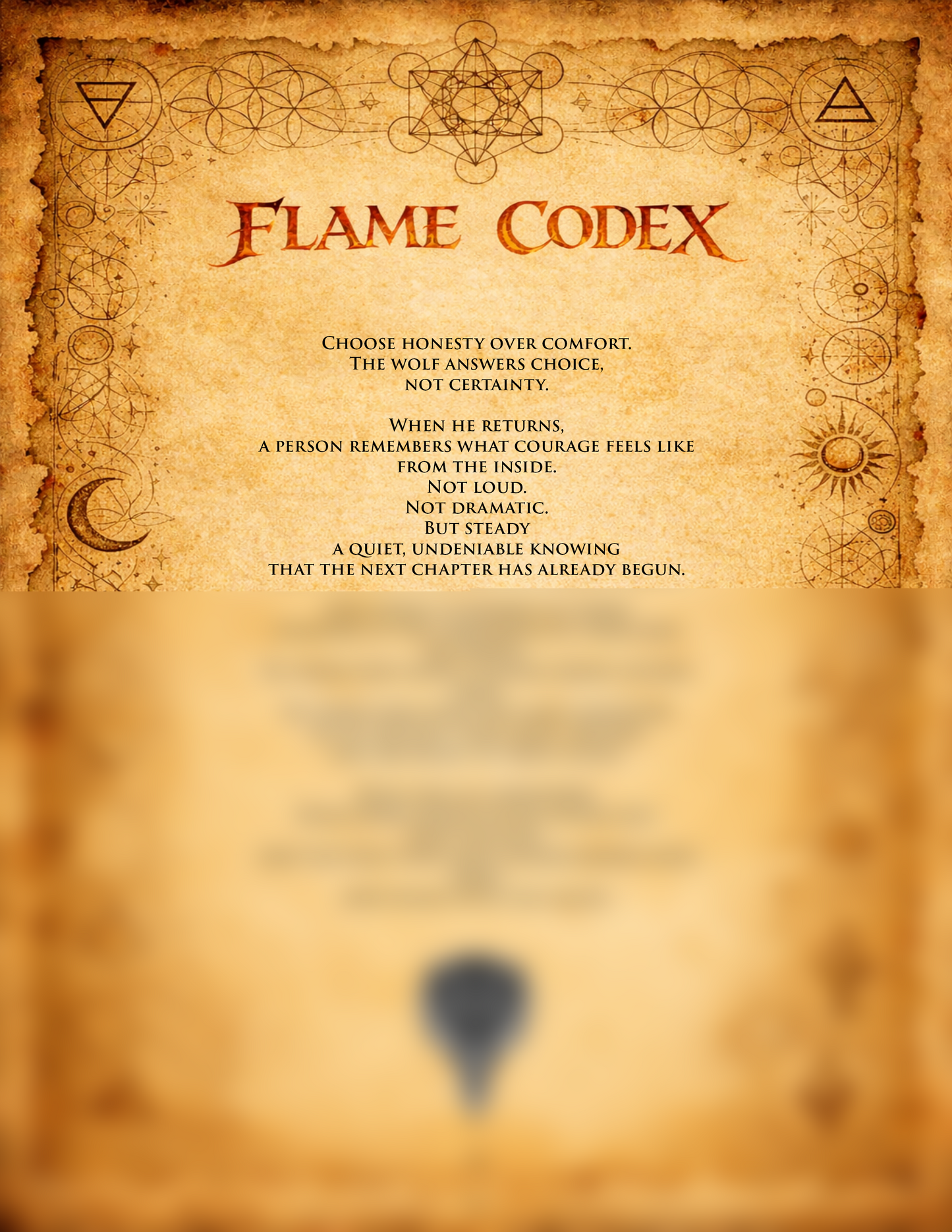 Flame Scroll V - The Return of The Inner Wolf