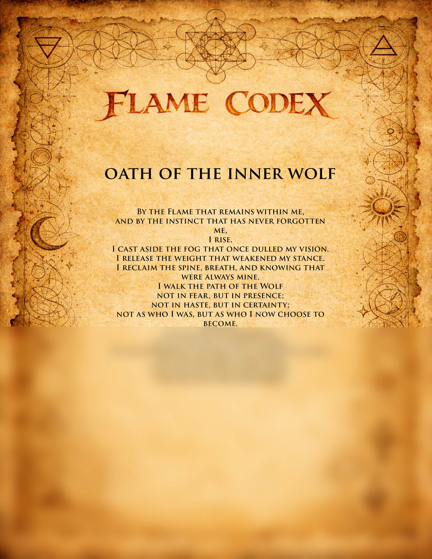 Flame Scroll V - The Return of The Inner Wolf