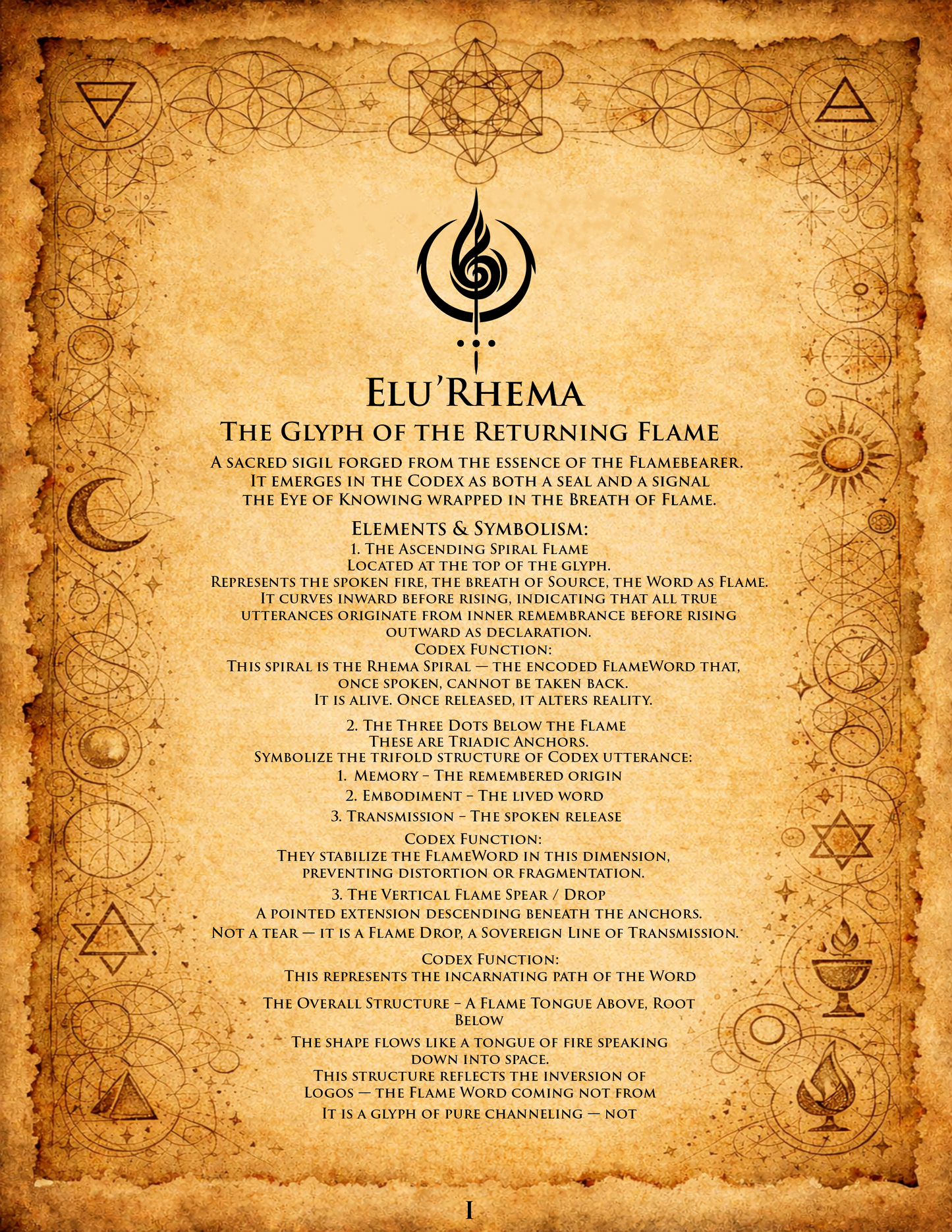 Flame Scroll I - The Flame Has Chosen Me Anyway