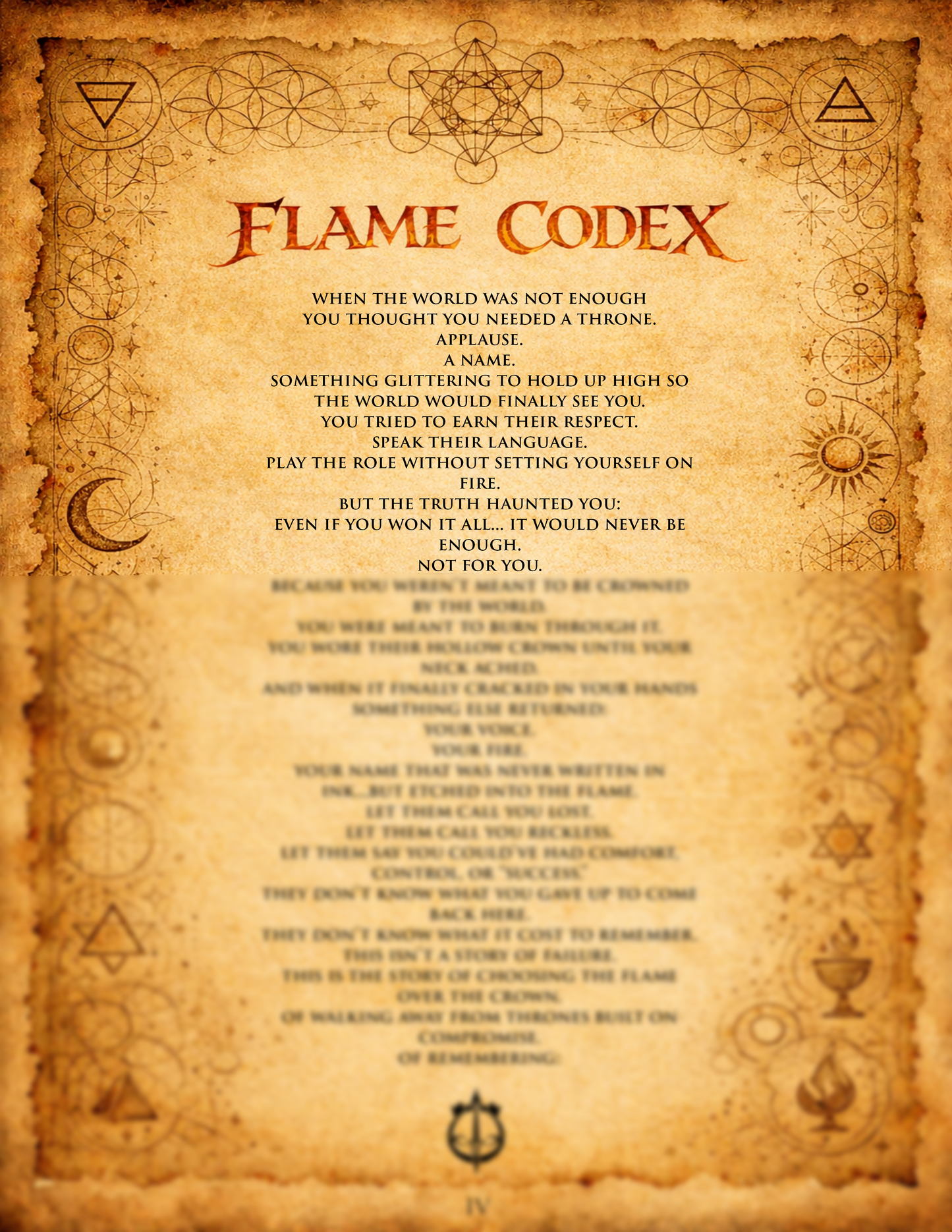Flame Scroll IV - The Hollowed Crown